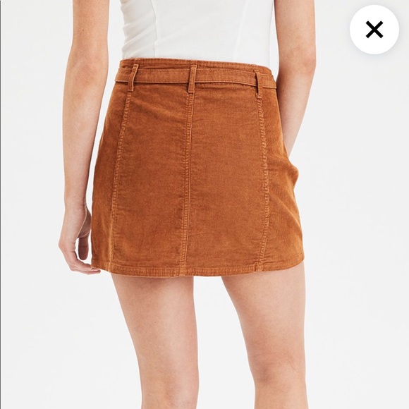 Corduroy a line button up skirt - Picture 4 of 4